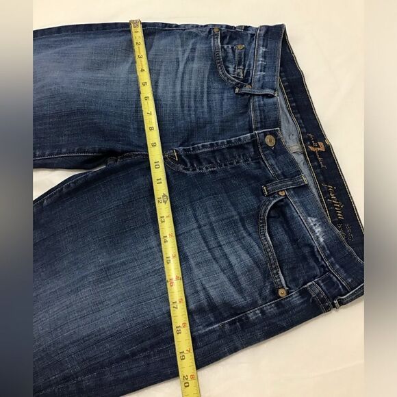 7 For All Mankind Josefina Boyfriend Straight Leg Jeans Size 31 - Picture 7 of 10